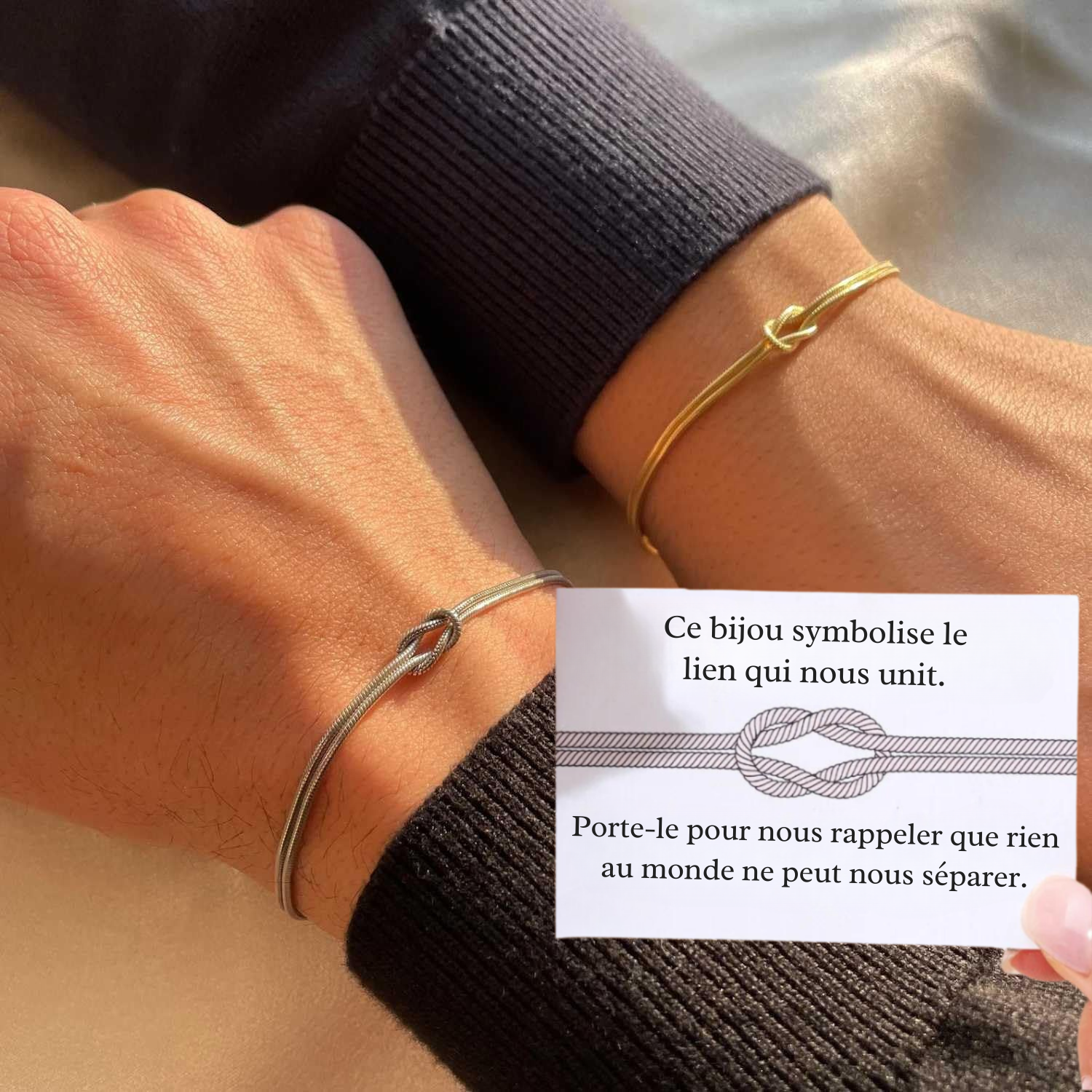 Bracelet Partenaire à Nœud — Le Lien Que Rien Ne Peut Rompre