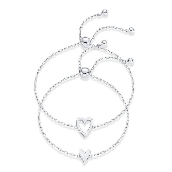 Complementary Heart Partner Bracelets